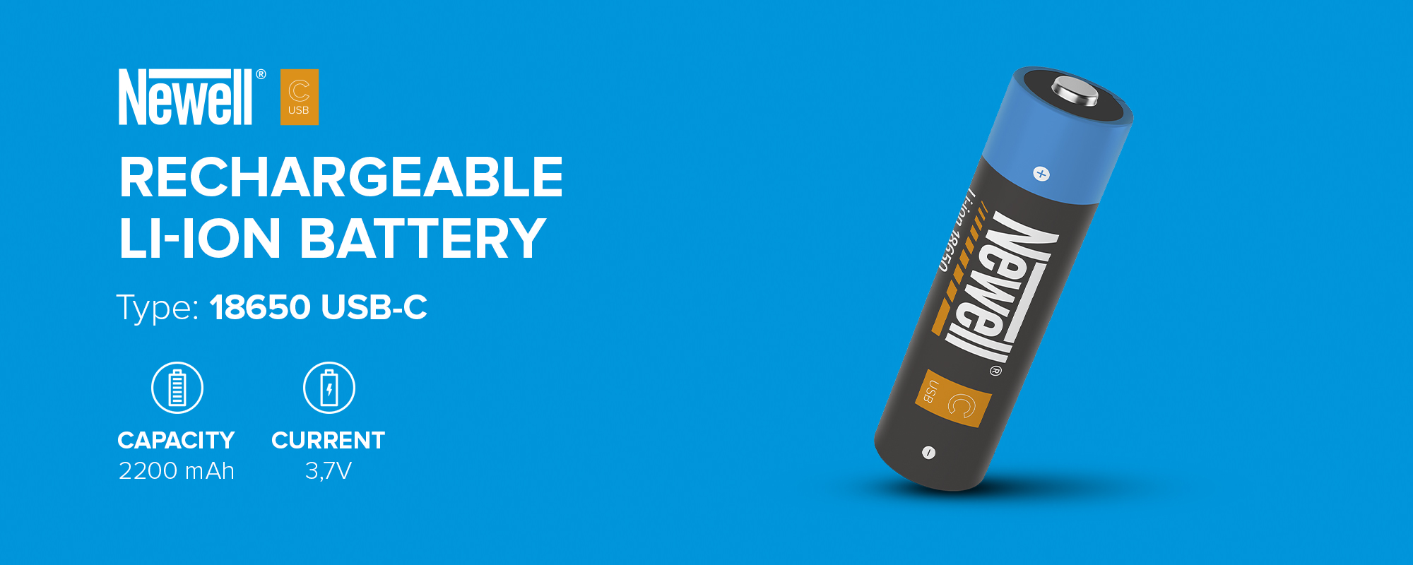 Akumulator Newell 18650 USB-C 2200 mAh